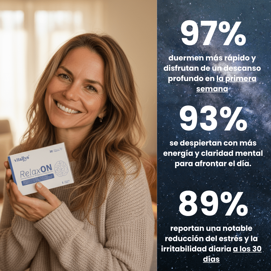 RelaxOn: Formula Completa 7 Ingredientes Naturales En 1 - Vitallys