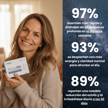 RelaxOn: Formula Completa 7 Ingredientes Naturales En 1 - Vitallys